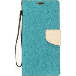 Insten Denim Fabric Case Lanyard w/stand/card holder For iPhone X