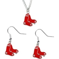 Sports Team Logo Necklace and Dangle Earring Charm Set MLB
