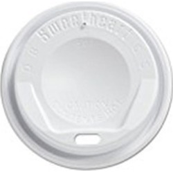 Solo Cups SCCLGX8R1 Cups Gourmet Dome Sip-Through Lids White