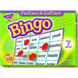 Trend Enterprises T-6140 Prefixes & Suffixes Bingo Game