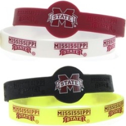 Sports Team Logo NCAA Silicone Rubber Wrist Band Bracelet Pack of 4