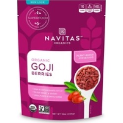 Navitas Organics Goji Berries, 16 oz. Bag - Organic, Non-GMO, Sun-Drie