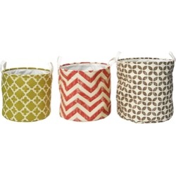 Elements Set of 3 Geometric Nesting Storage Baskets