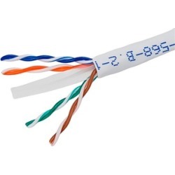 Cat6 Ethernet Bulk Cable 500Mhz UTP Copper Wire 23AWG 250ft White
