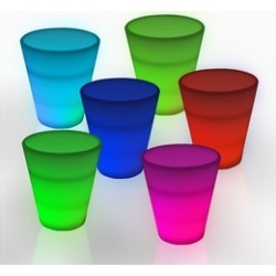 Windy City Novelties LED Neon Shot Glasses - Set of 6