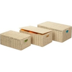 Honey-Can-Do STO-03556 baskets paper rope G45 - butter