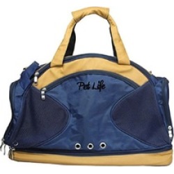 Pet Life B39BLLG Multi-Storage Compartment Fashion Pet Carrier Tote