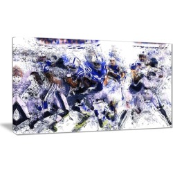 Football Running Back to Score - Large Sport Wall Art