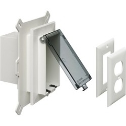 Arlington Industries Low Profile Recessed Elect Box Clear Cover