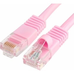 Cmple - RJ45 CAT5 CAT5E ETHERNET LAN NETWORK CABLE -15 FT Pink