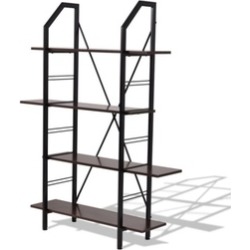 4 Layers Wooden Storage Bookshelf Home Office Furniture 4 Layers Wooden Storage Bookshelf Home Office Furniture