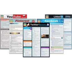 Social Media Survival Laminated Cheat Sheets (5-Piece)