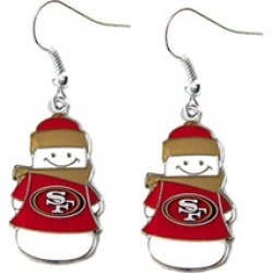 Sports Team Logo NFL Snowman Dangle Logo Earring Set Charm Gift