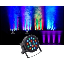 Rockville LED RGB Compact Par Can DJ/Club DMX Wash LightplusDual Bracket