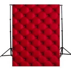 5X7FT 3D Red Wall Cloth Photography Background Props for Photo Studio