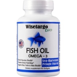 Wisetargo Bio Fish Oil Omega-3 Fish Oil Manufactured in the USA