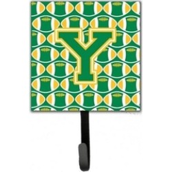 Carolines Treasures CJ1069-YSH4 Letter Y Football Green & Gold Leash or Key Hold