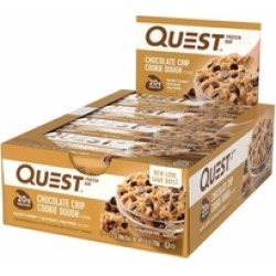 Quest Nutrition Protein Bar, Chocolate Chip Cookie Dough Pack of 12