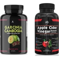 Angry Supplements Garcinia Cambogia with Forskolin and Apple Cider Vinegar Weight Loss Supplement Set