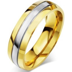 Trendy Wedding Ring 316l Stainless Steel Metal Cz Finger Jewelry