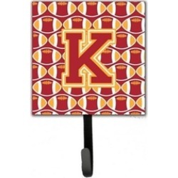 Carolines Treasures CJ1070-KSH4 Letter K Football Cardinal & Gold Leash