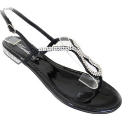 Jeweled Heels Rhinestone Bridal Party Flat Sandals Fourever Funky
