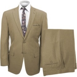 Mens Solid 2 Button Modern Fit Suit