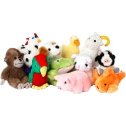 Multipet Look Who's Talking Assorted Plush-Toy Animals (3-Pack)
