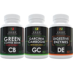 Weight Loss Combo-Garcinia Cambogia + Green Coffee + Digestive Enzymes
