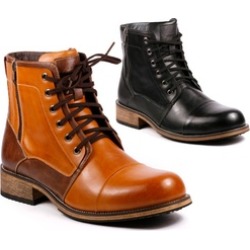 Metrocharm MC003 Men's Lace Up Cap Toe Dress Casual Fashion Boot