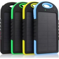 5000 mAh Dual USB Waterproof Solar Power Bank Battery Charger Phone