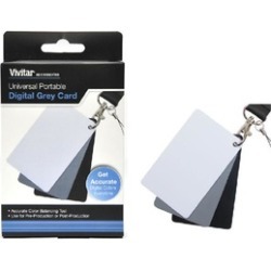 Vivitar Digital Grey Card Set For White Balance