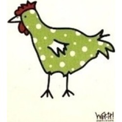 Wet-It Spotted Green Chicken Swedish Kitchen Dishcloth