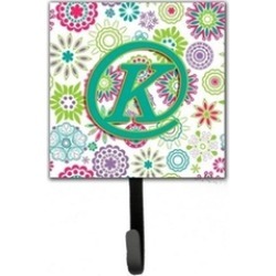 Carolines Treasures CJ2011-KSH4 Letter K Flowers Pink Teal Green Initial Leash