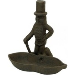 Cast Iron Mr. Peanut Match Holder