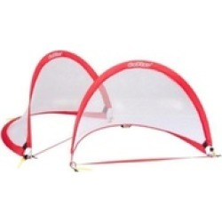 Set of 2 Portable Pop-up Soccer Goals Set w/ Carrying Bag