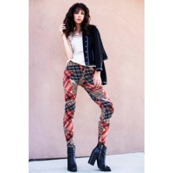 Lady's Velour Printed Leggings