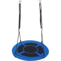 40" Kids Outdoor Round Net Hanging Rope Nest Tree Swing