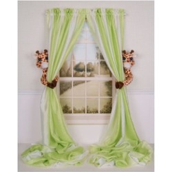 Curtain Critters ALBYGF080909SET Plush Safari Giraffe Curtain Tieback
