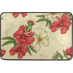 Carolines Treasures 6056CMT Flower Hibiscus Kitchen Or Bath Mat