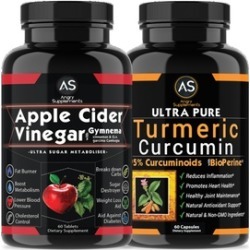 Apple Cider Vinegar & Turmeric 2-Bottle Combination Pack (120ct)