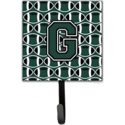 Carolines Treasures CJ1071-GSH4 Letter G Football Green & White Leash or KeyHold