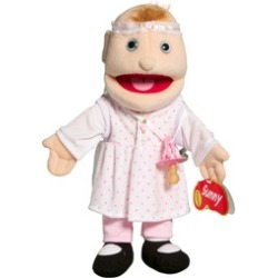 Sunny Toys GL2401 14 in. Baby Girl Pacifier, Glove Puppet
