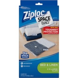 Ziploc 70011 Space Bag, XL Flat Bag, 2 Count