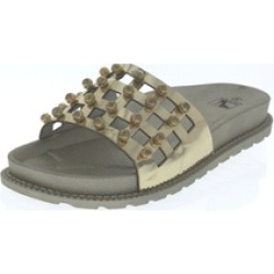 N Demand Shoes "Penelope" Metallic Slide Sandal LA103-1