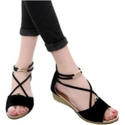 Women Comfort Design Peep Toe Shoes Flat & Slim Sole Sandals