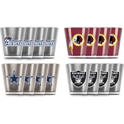 NFL Insulated Acrylic Shot Glass Set (4-Pack)