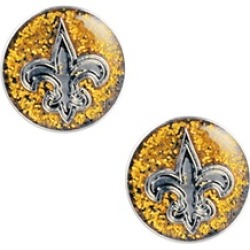 Sports Team Logo Glitter Sparkle Post Stud Logo Earring Set Charm Gift