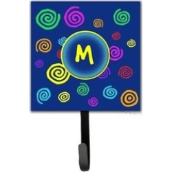 Carolines Treasures CJ1011-MSH4 Letter M Initial Monogram - Blue Swirls Leash Ho