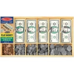 Melissa Doug LCI1273 Play Money Set - Cash Drawer